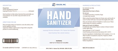 Ipa Hand Sanitizer Gel Gal Box (Handsanitizer75gel Label 1galbox 11x4.75 (1))